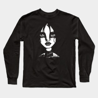 Vampire at My Door (Single Color Version) Long Sleeve T-Shirt